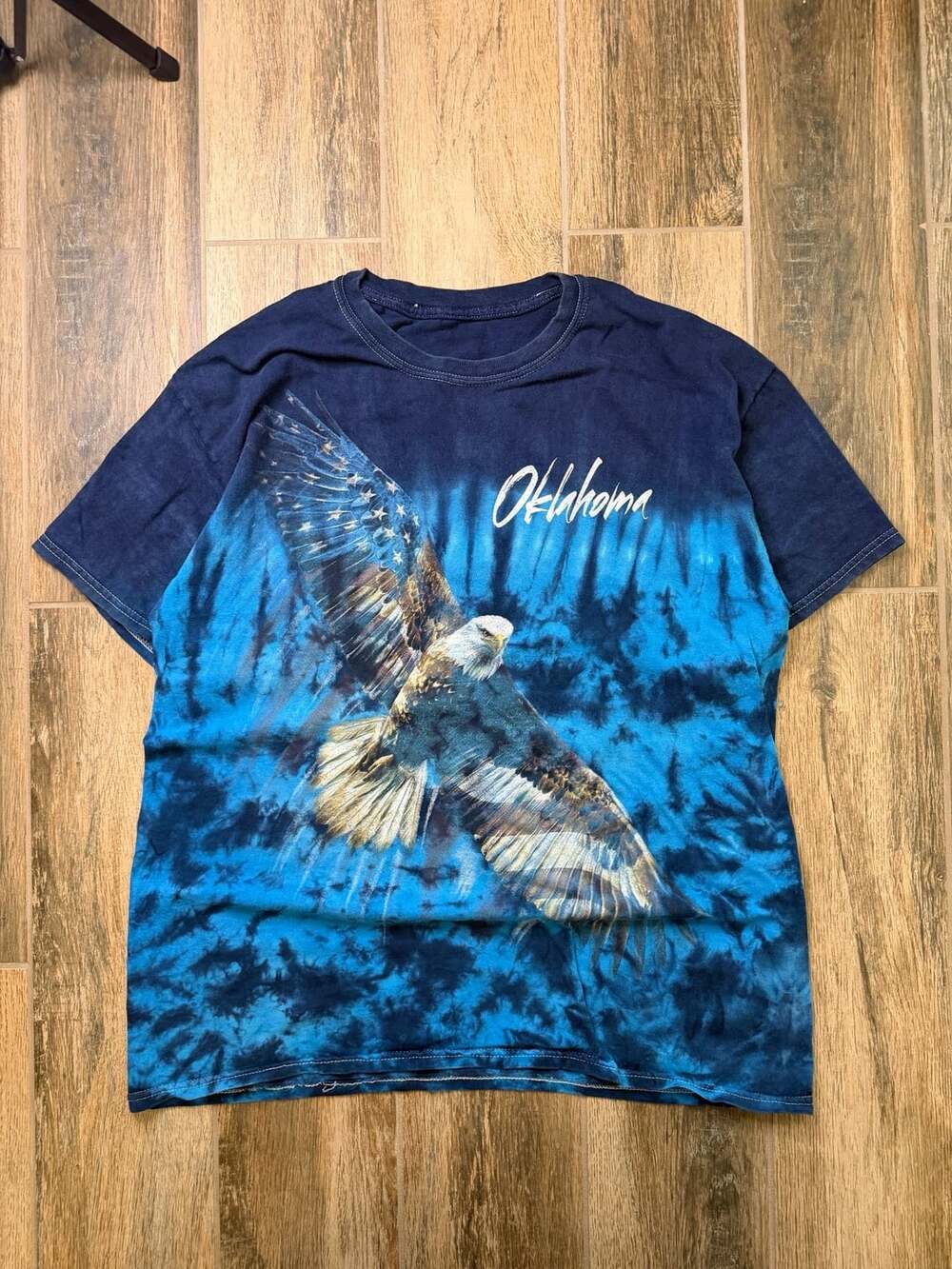 The Mountain Oklahoma Bald Eagle Tie Dye T-Shirt